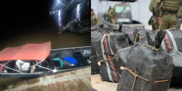 Megaoperação no AM: 700 quilos de cocaín4 avaliados em R$ 52 milhões são apreendidos no rio Solimões