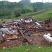 Temporal causa destruição e deixa feridos no Extremo-Oeste de SC.