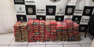 Após denúncia, polícia apreende 112 pacotes de maconha na zona rural de Iranduba