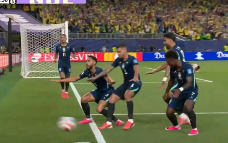 Brasil abre placar contra Haiti com gol de Matheus Cunha