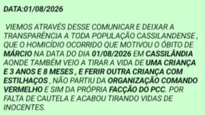 Comando Vermelho nega mortes em Cassilândia e culpa PCC